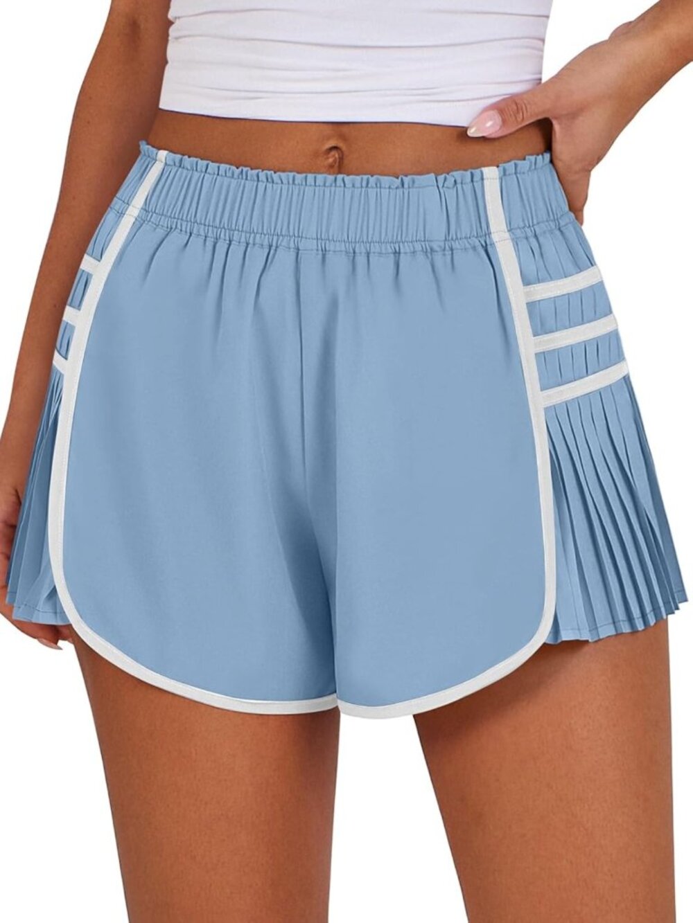 Women's Athletic Running Workout Shorts - Lightweight, Breathable Summer
